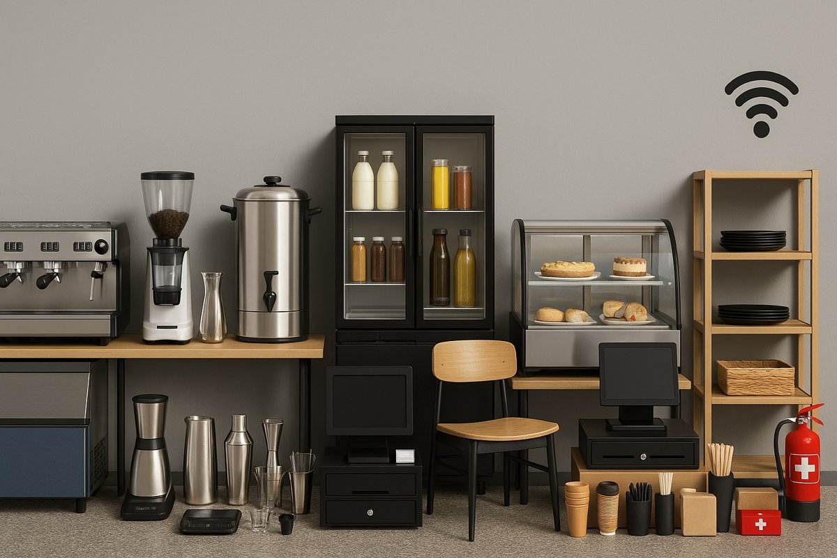 لیست کامل وسایل مورد نیاز کافه