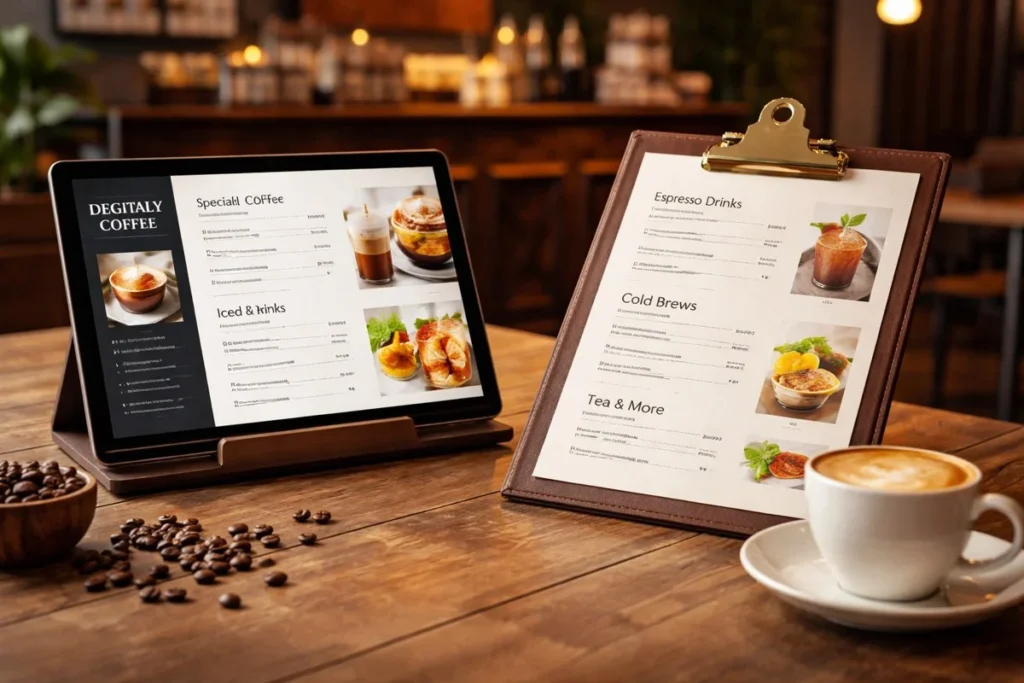 مهم‌ترین نکات در طراحی منوی کافی شاپ